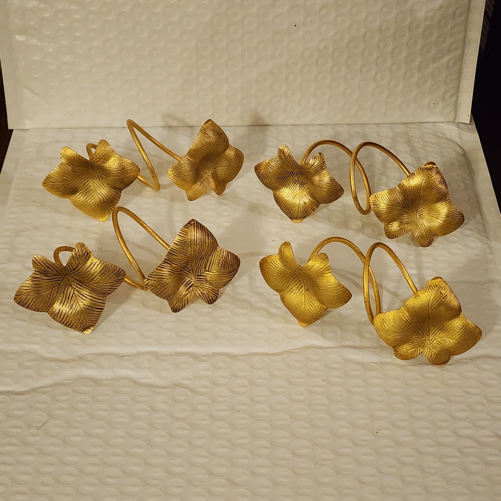 Gold Leaf Napkin Rings